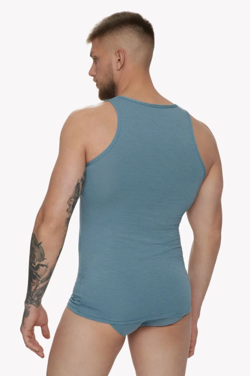 031006 ZEUS Men Undershirt - Smokey Blue