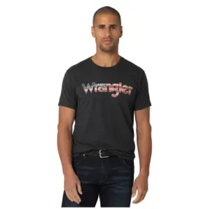 112325766 Wrangler men's USA American flag kable tee