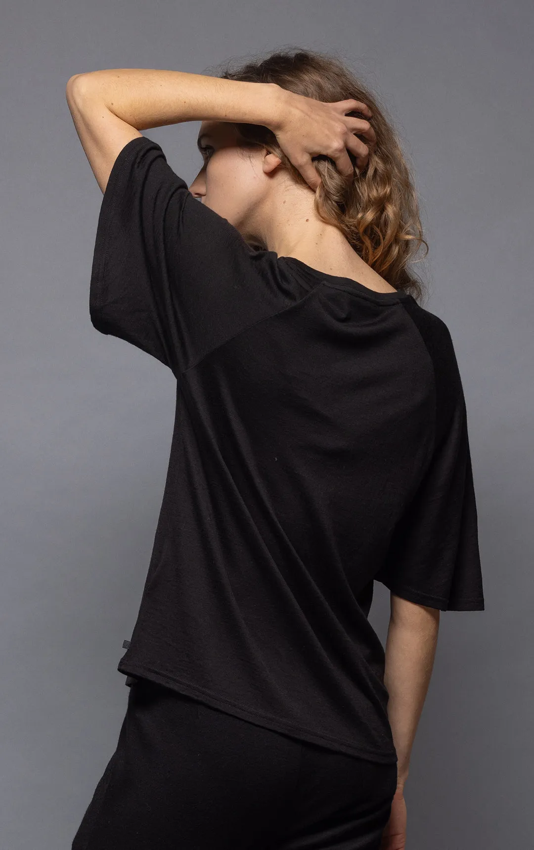 180G MERINO FLUTTER SLEEVE TEE