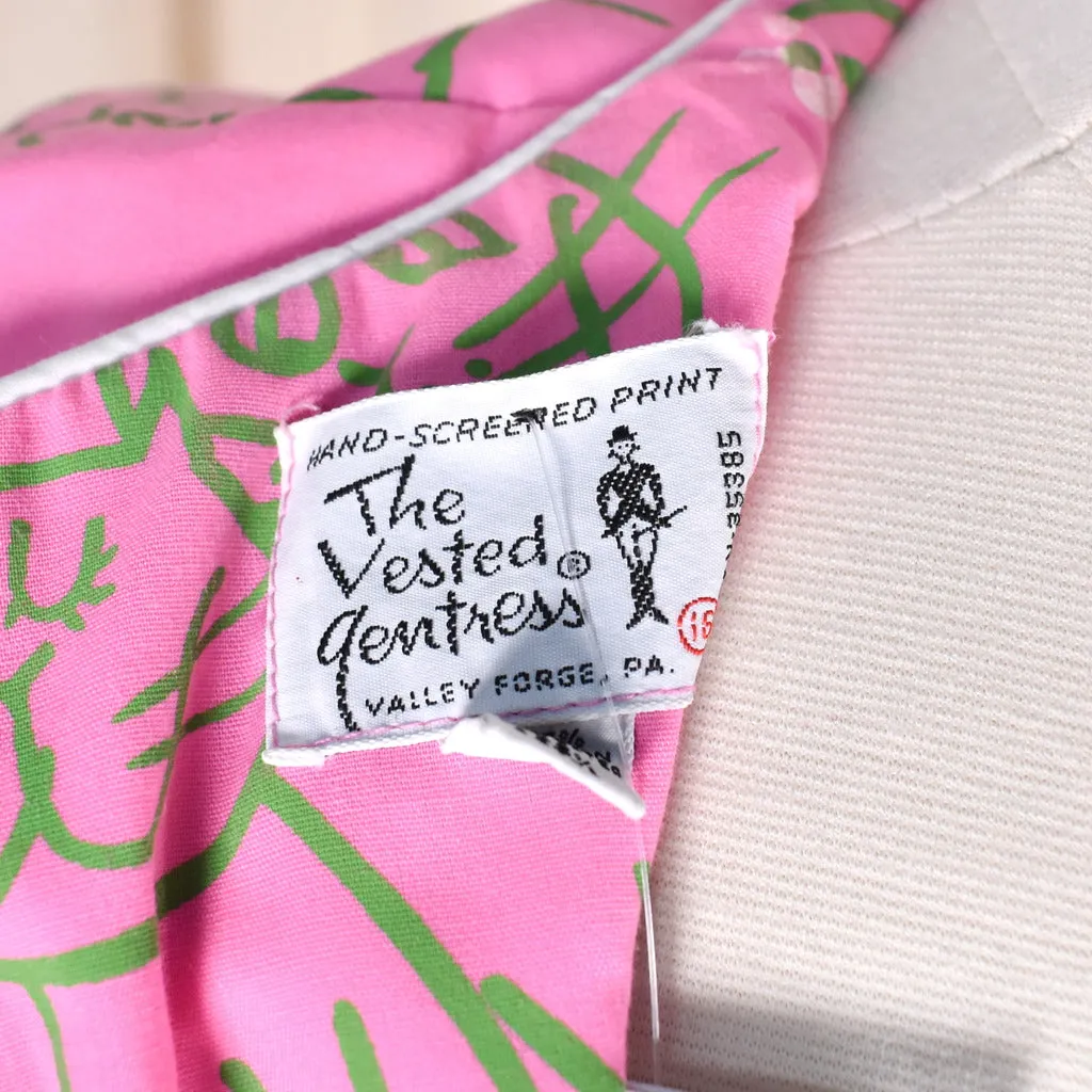 1960s French Cats Maxi Dress