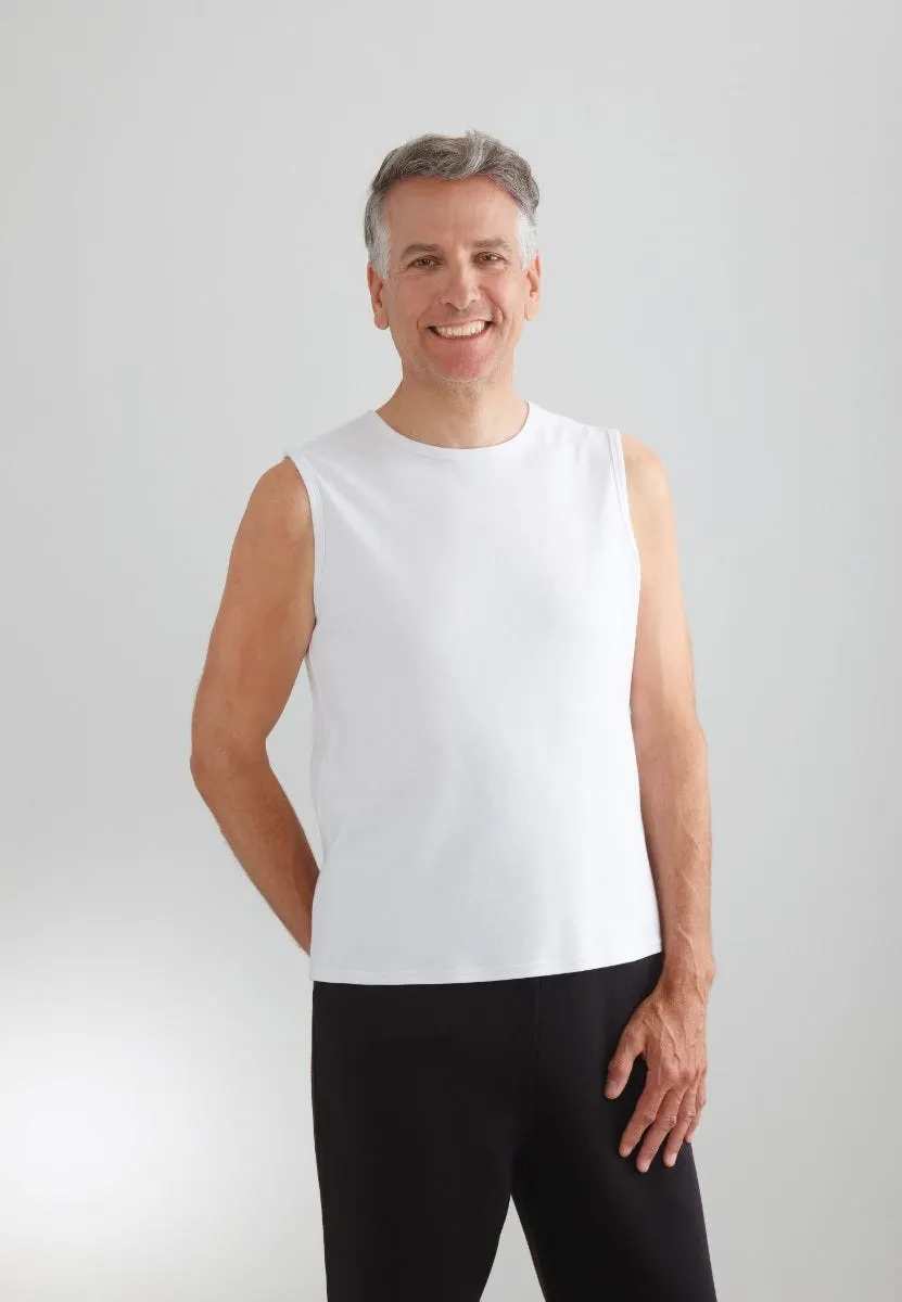 3 Pack - Men's Adaptive Sleeveless Undershirt