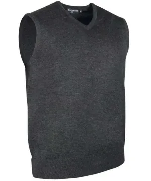 40% OFF - GLENMUIR Rankin Mens Slipover - Fine Merino Wool - Charcoal - Size: SMALL