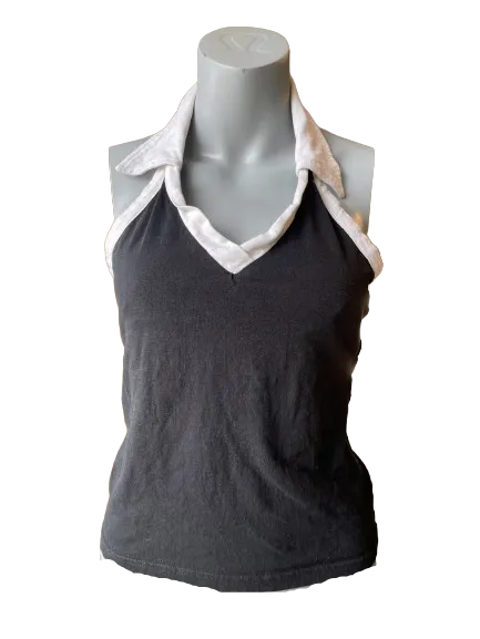 725 Originals Black Collar Halter