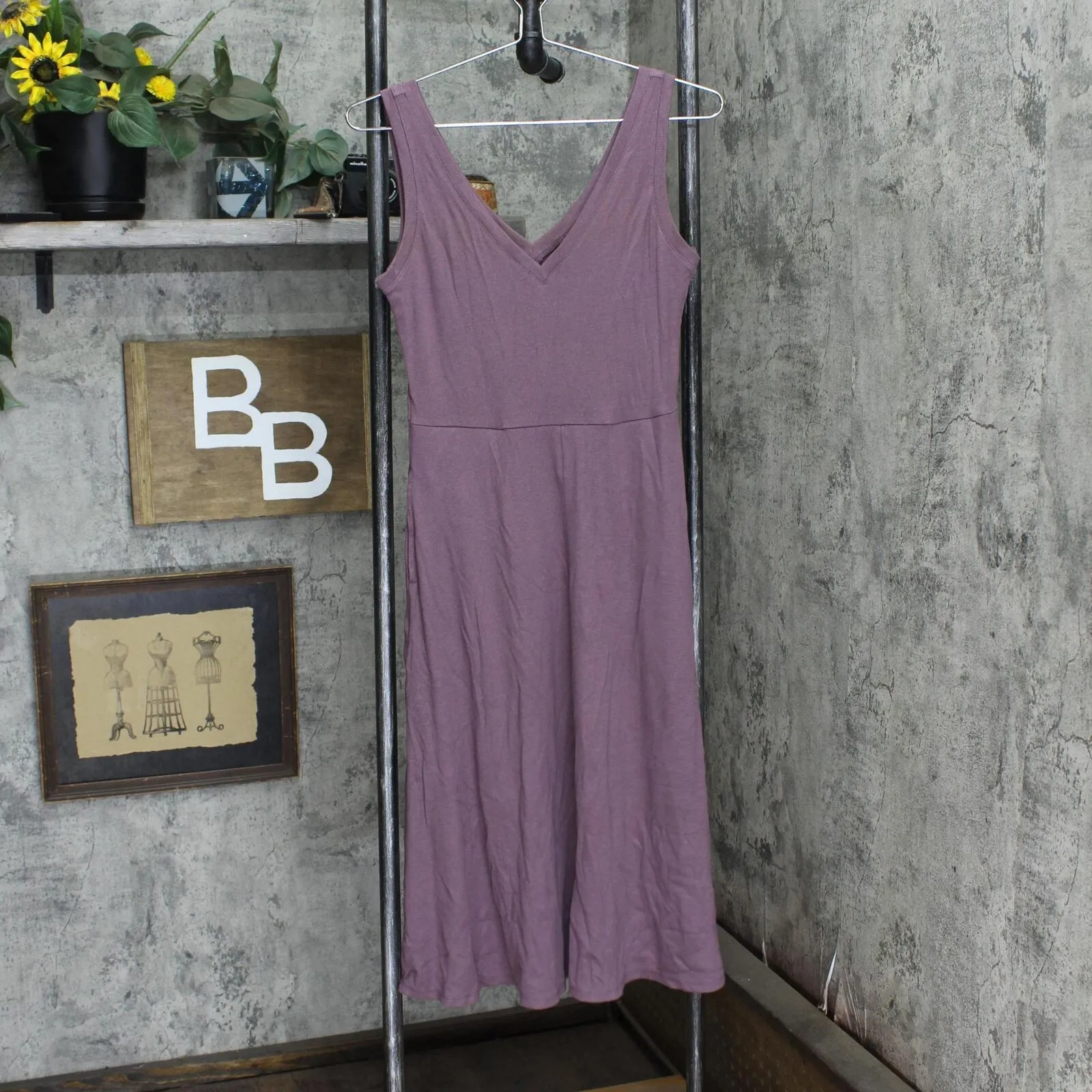 A New Day Womens Knit Sleeveless Mini Ribbed Dress 166c203c093b51 Purple S