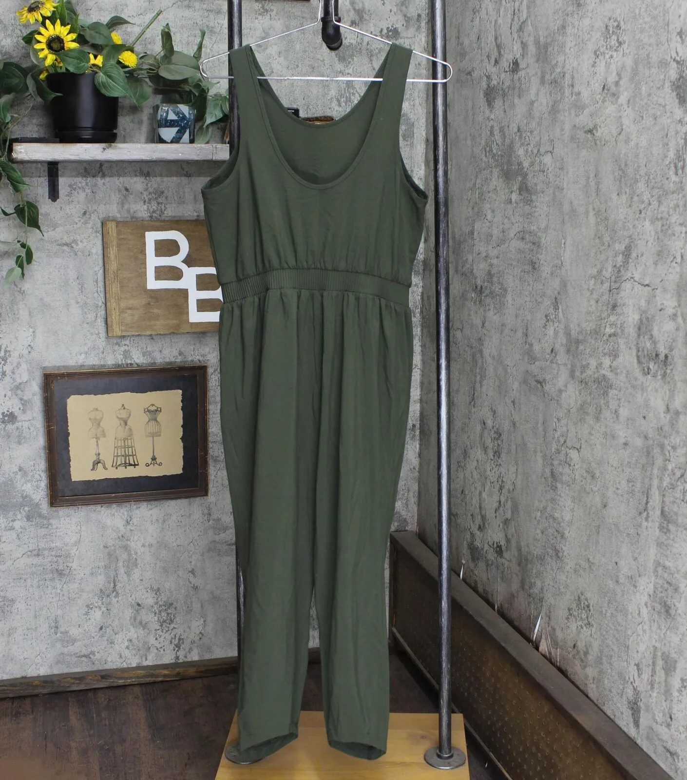 All in Motion Women's Stretch Woven Jumpsuit - Olive Green S 77283334 Green S