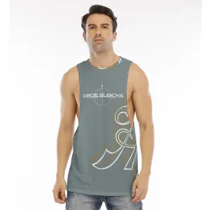 All-Over Print Men's O-neck Long Tank Top