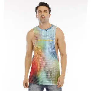 All-Over Print Men's O-neck Long Tank Top