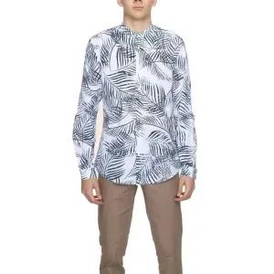 Antony Morato Blue Floral Long Sleeve Men's Shirt
