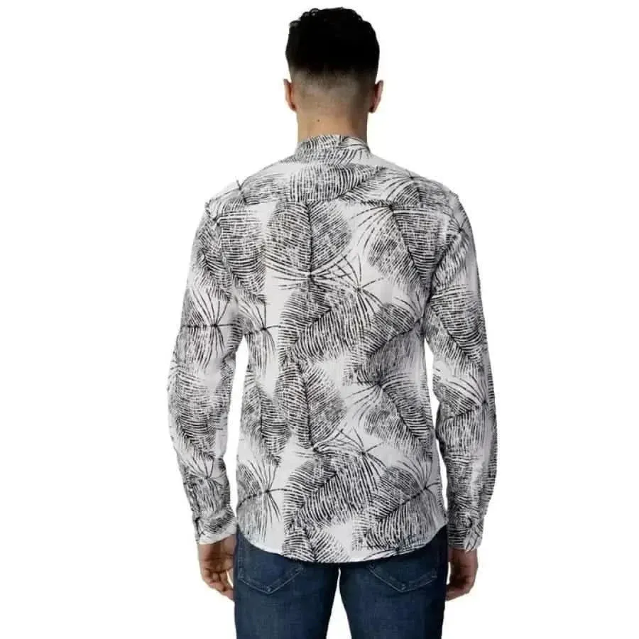 Antony Morato Men's Black Mandarin Collar Shirt