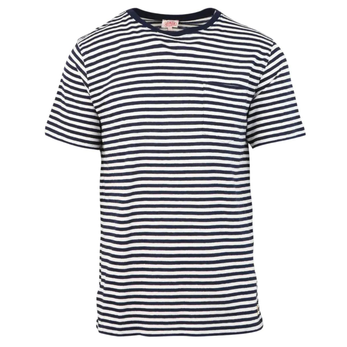 Armor Lux Striped T-Shirt Marine Deep  / Nature