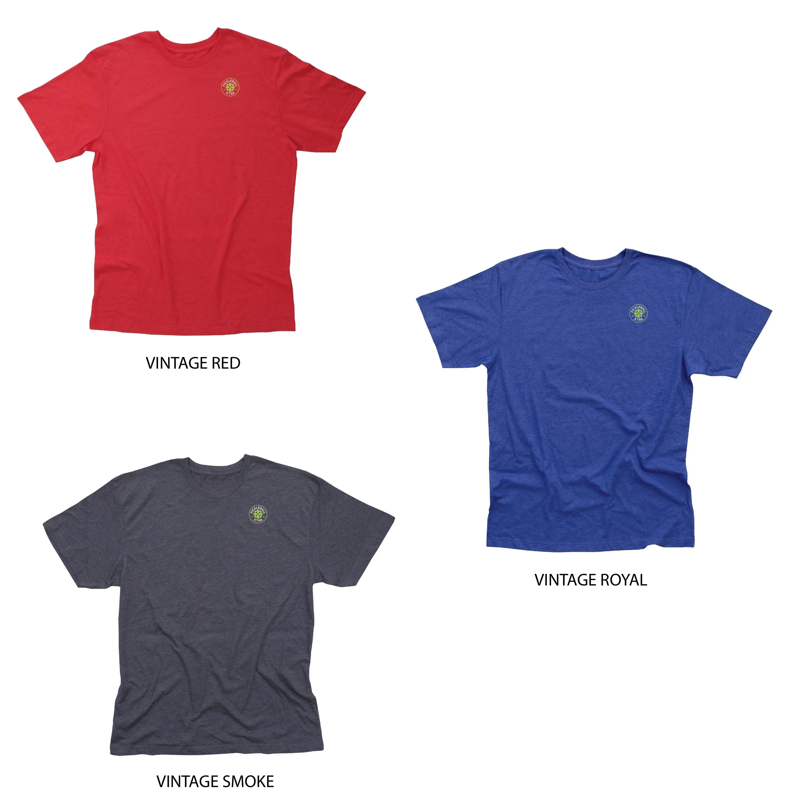 Aspen Pickleball Men's Vintage Casual Cotton Blend T-Shirt - Back Logo