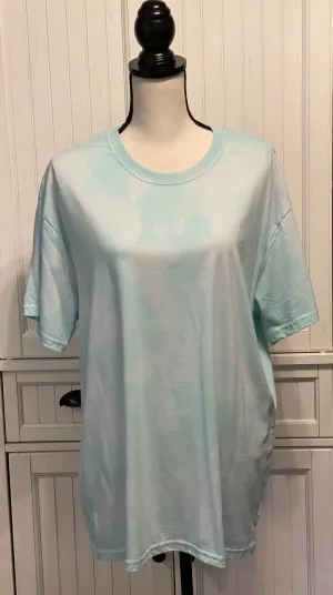 Azul Distressed Short Sleeve Shirt ~ Unisex Size XL