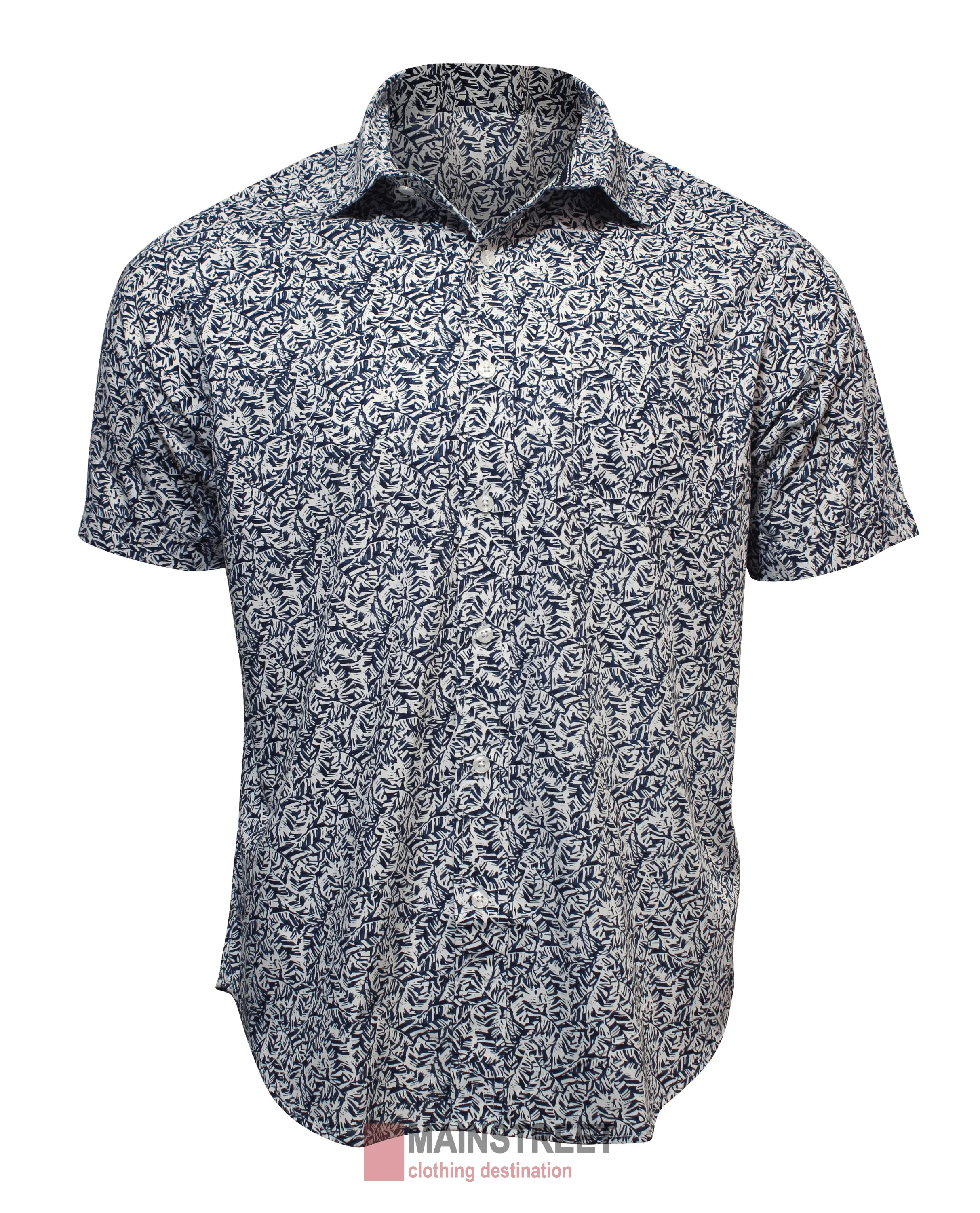 Back Bay Bamboo Soft Touch Print Short Sleeve Shirt