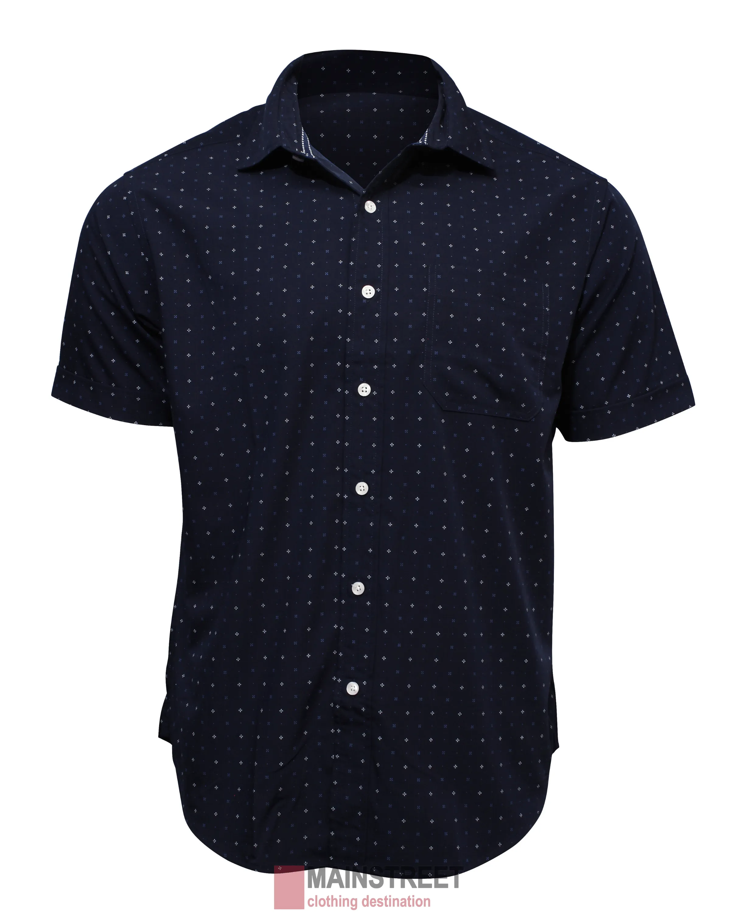 Back Bay Bamboo Soft Touch Print Short Sleeve Shirt