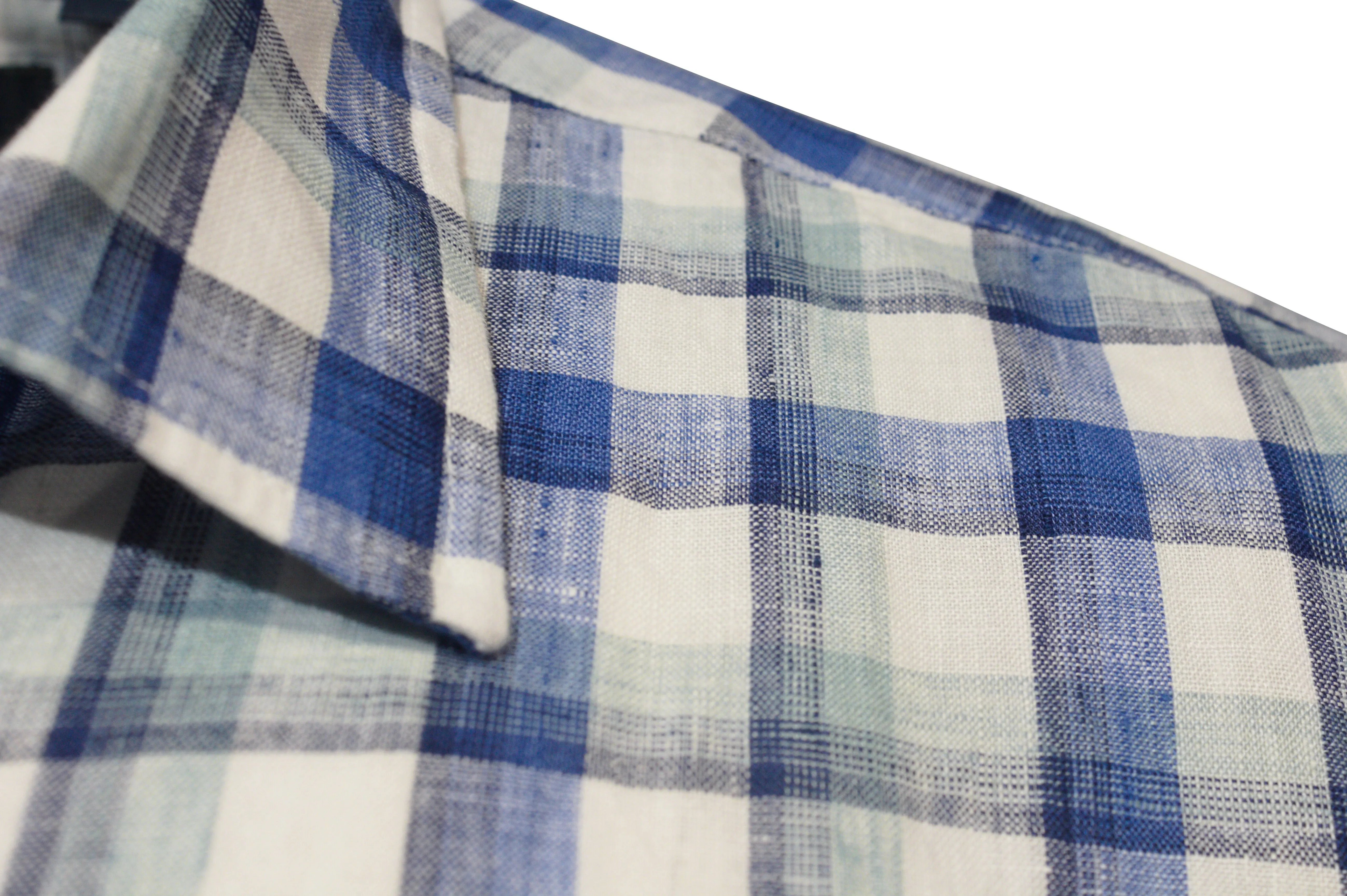 Back Bay Linen Check Short Sleeve Shirt