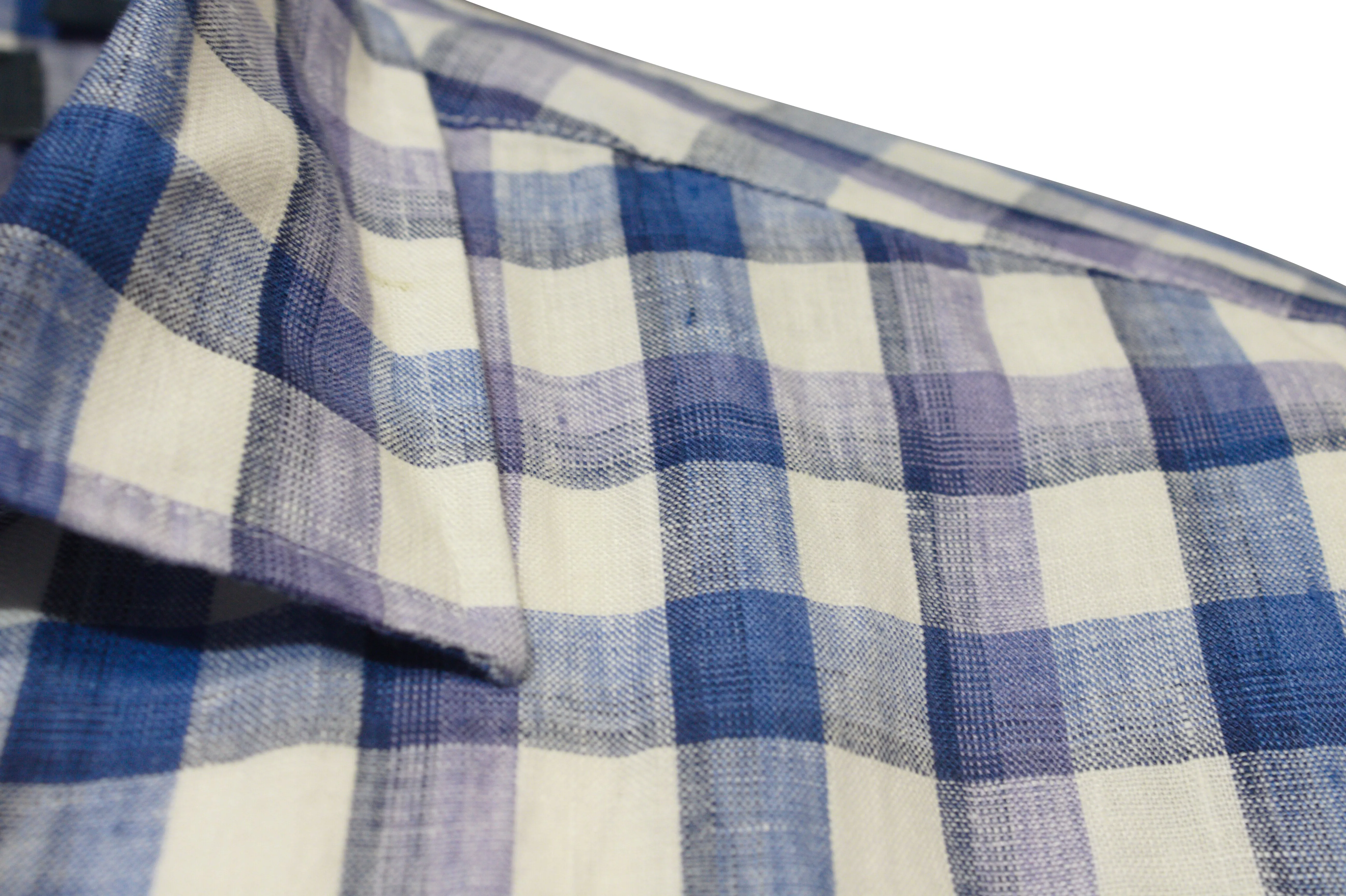 Back Bay Linen Check Short Sleeve Shirt