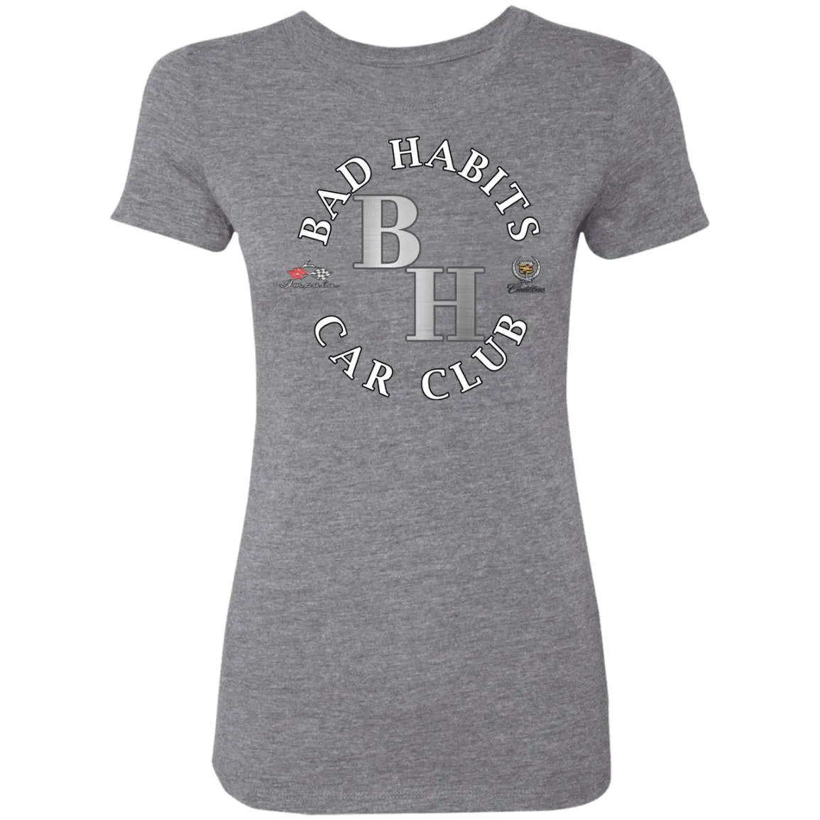 Bad Habits Car Club 2-sided print NL6710 Ladies' Triblend T-Shirt