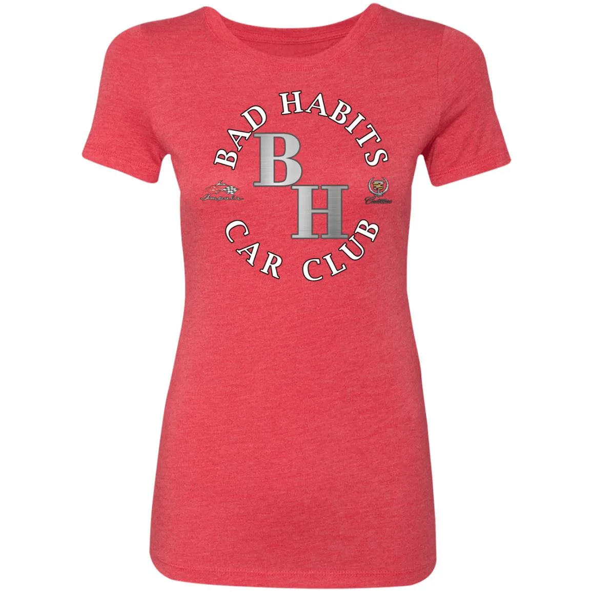 Bad Habits Car Club 2-sided print NL6710 Ladies' Triblend T-Shirt