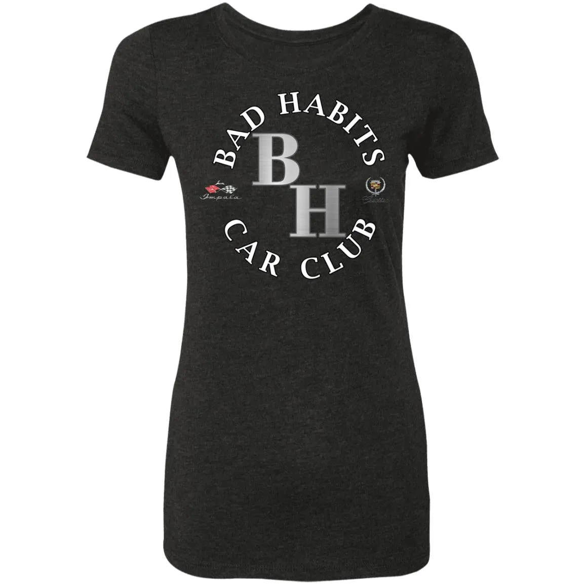 Bad Habits Car Club 2-sided print NL6710 Ladies' Triblend T-Shirt