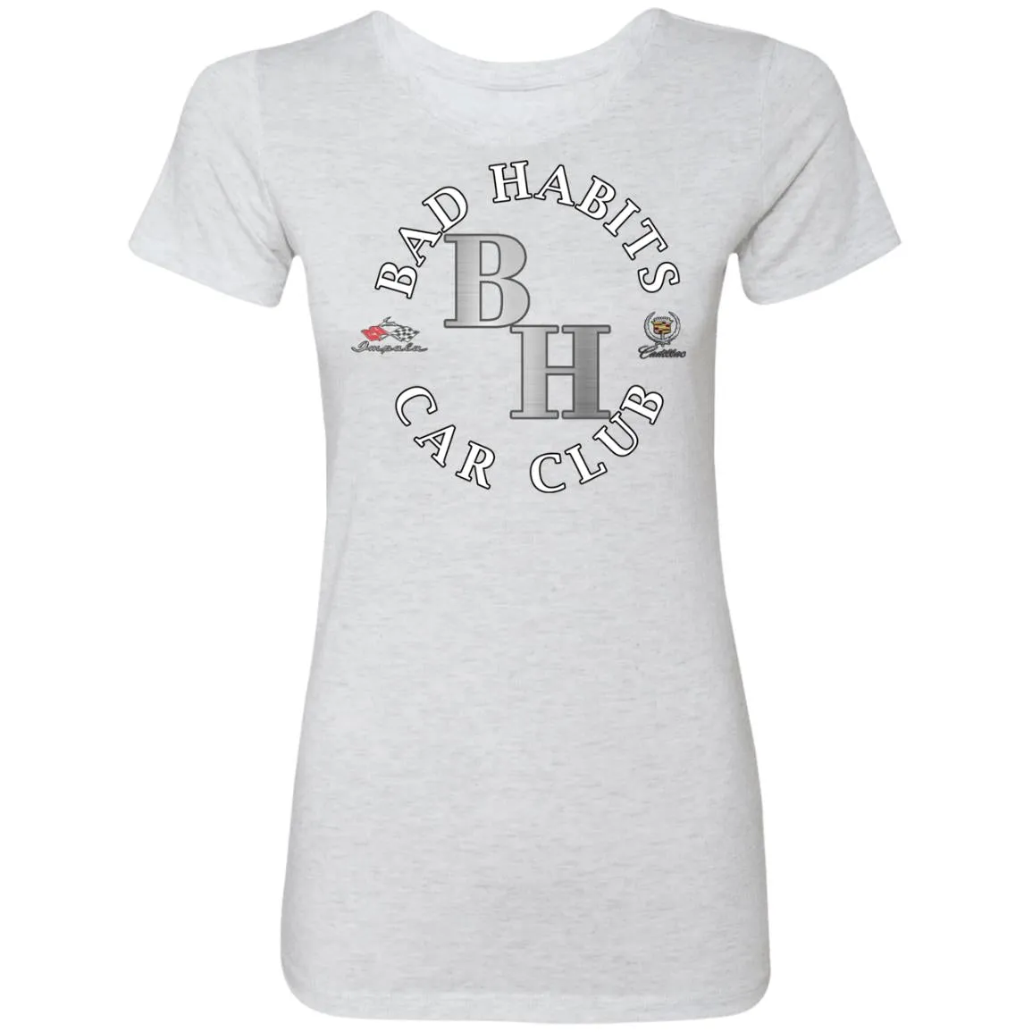 Bad Habits Car Club 2-sided print NL6710 Ladies' Triblend T-Shirt