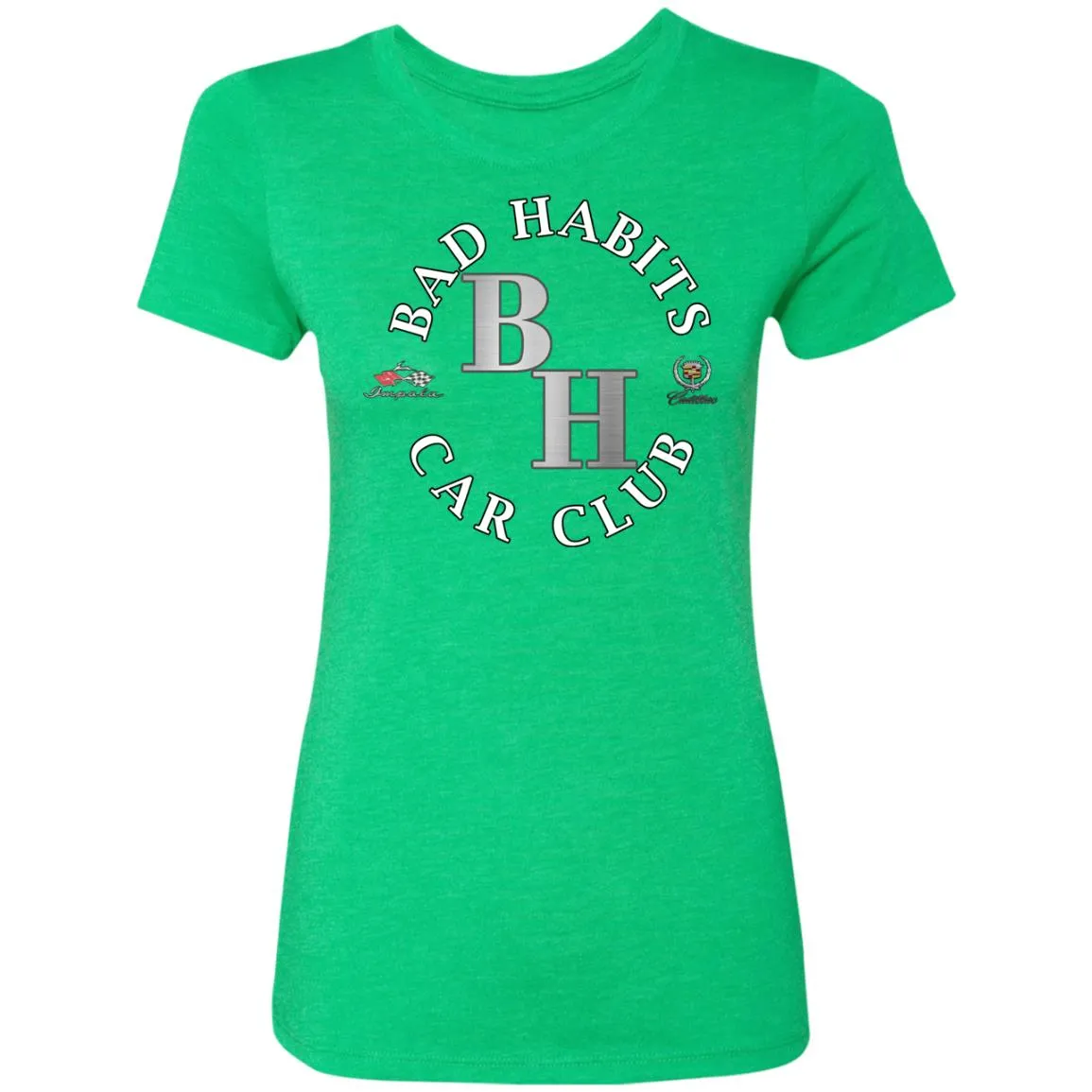Bad Habits Car Club 2-sided print NL6710 Ladies' Triblend T-Shirt