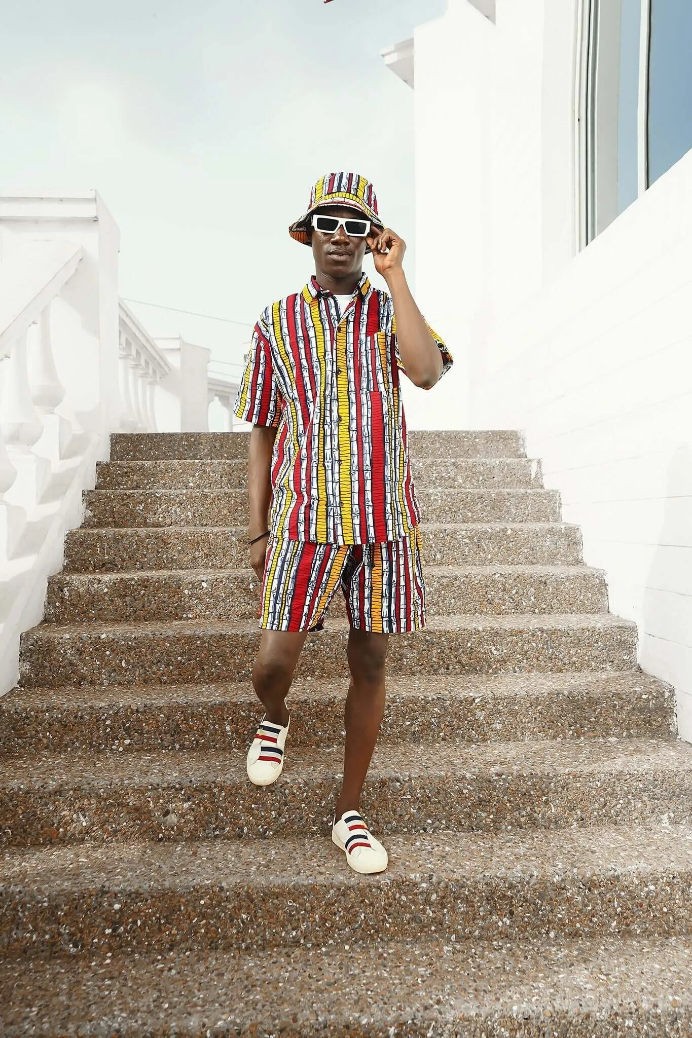 Bamboozle African Print Short Sleeve Shirt