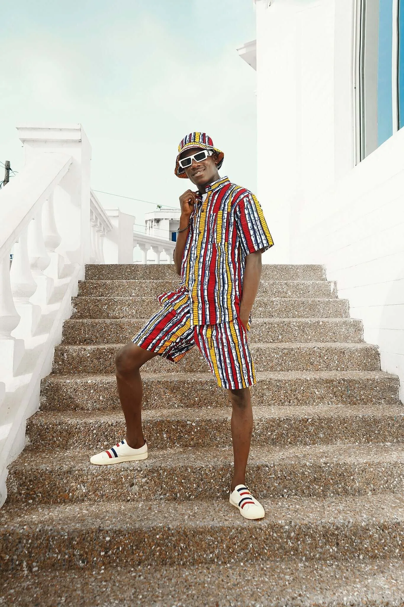 Bamboozle African Print Short Sleeve Shirt