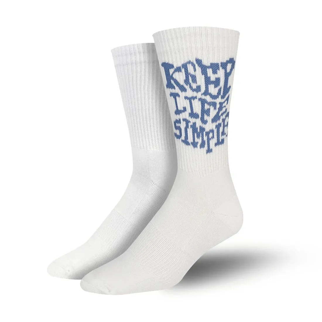 Bambukas Mens Simple Life Crew Socks