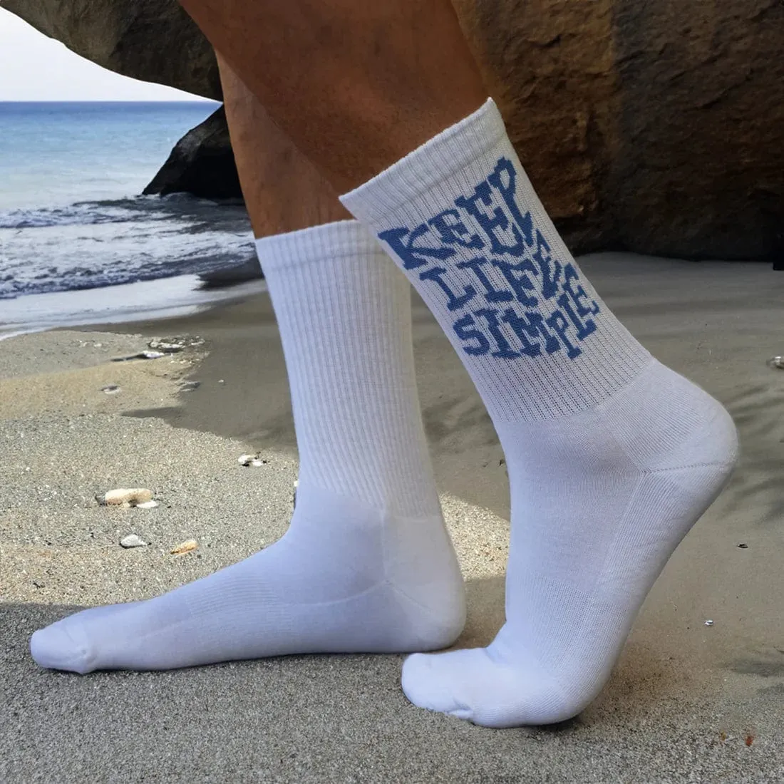 Bambukas Mens Simple Life Crew Socks
