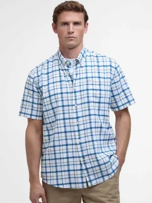 BARBOUR Glover Regular Short-Sleeved Shirt - Mens - Classic Navy