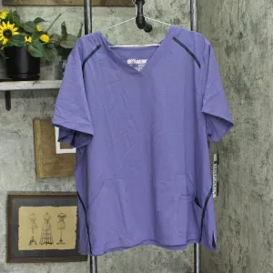 Barco Womens V-Neck Greys Anatomy Scrub Shirt 166fe57b9345a8 Purple Blue 3XL