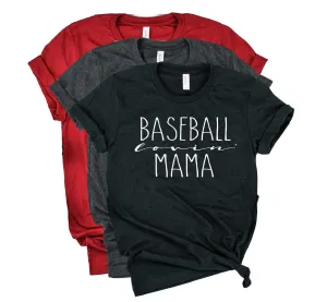 Baseball Lovin Mama Shirt | Baseball Mom | Mom Shirt | Unisex Crew
