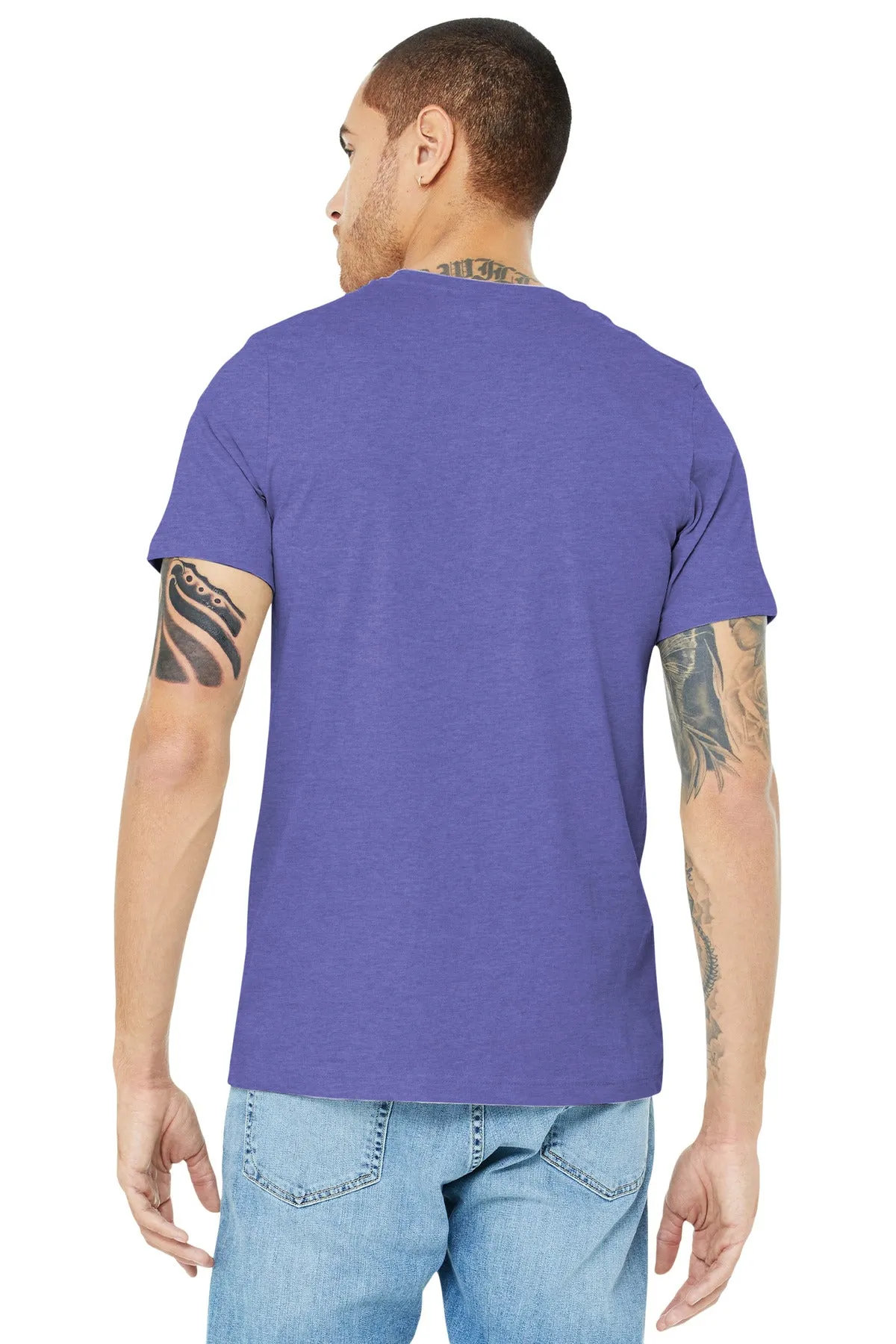 BELLA CANVAS  Unisex Heather CVC Short Sleeve Tee. BC3001CVC Heather Lapis