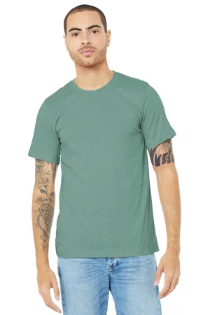 BELLA CANVAS  Unisex Heather CVC Short Sleeve Tee. BC3001CVC Heather Prism Dusty Blue