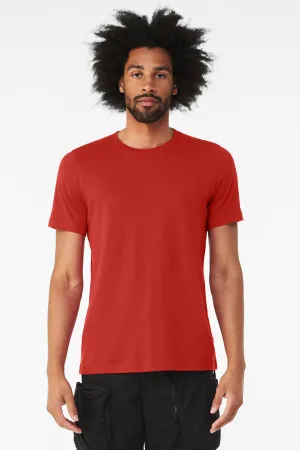 BELLA CANVAS  Unisex Heather CVC Short Sleeve Tee. BC3001CVC Solid Red Blend