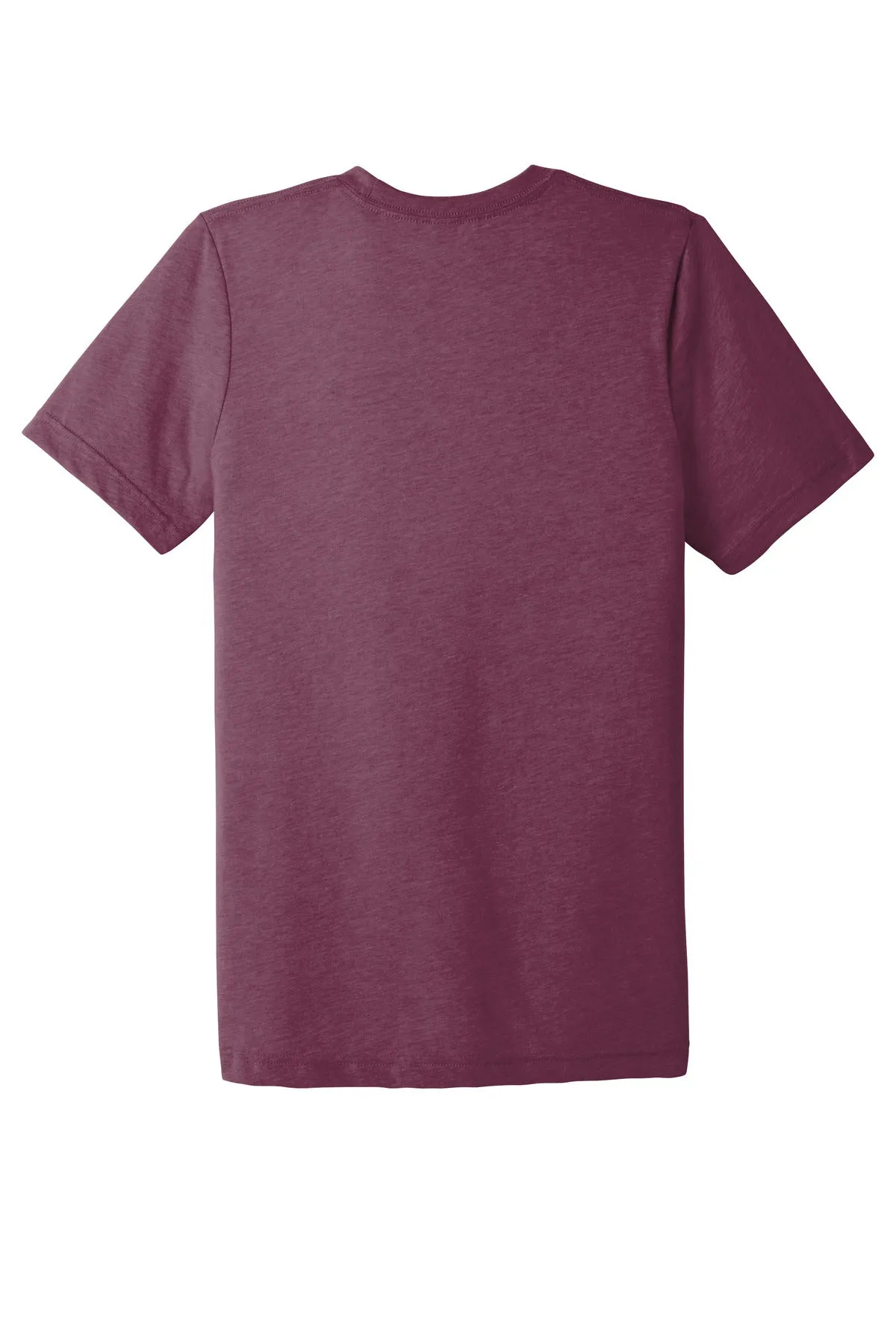BELLA CANVAS  Unisex Triblend Short Sleeve Tee. BC3413 Maroon Triblend
