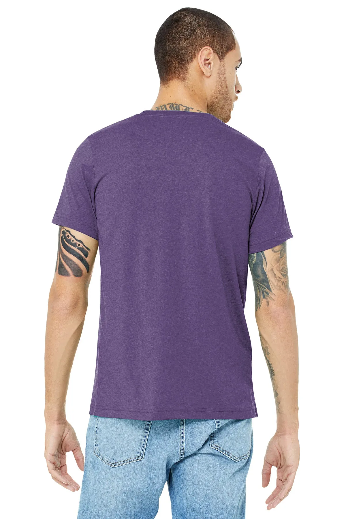 BELLA CANVAS  Unisex Triblend Short Sleeve Tee. BC3413 Purple Triblend