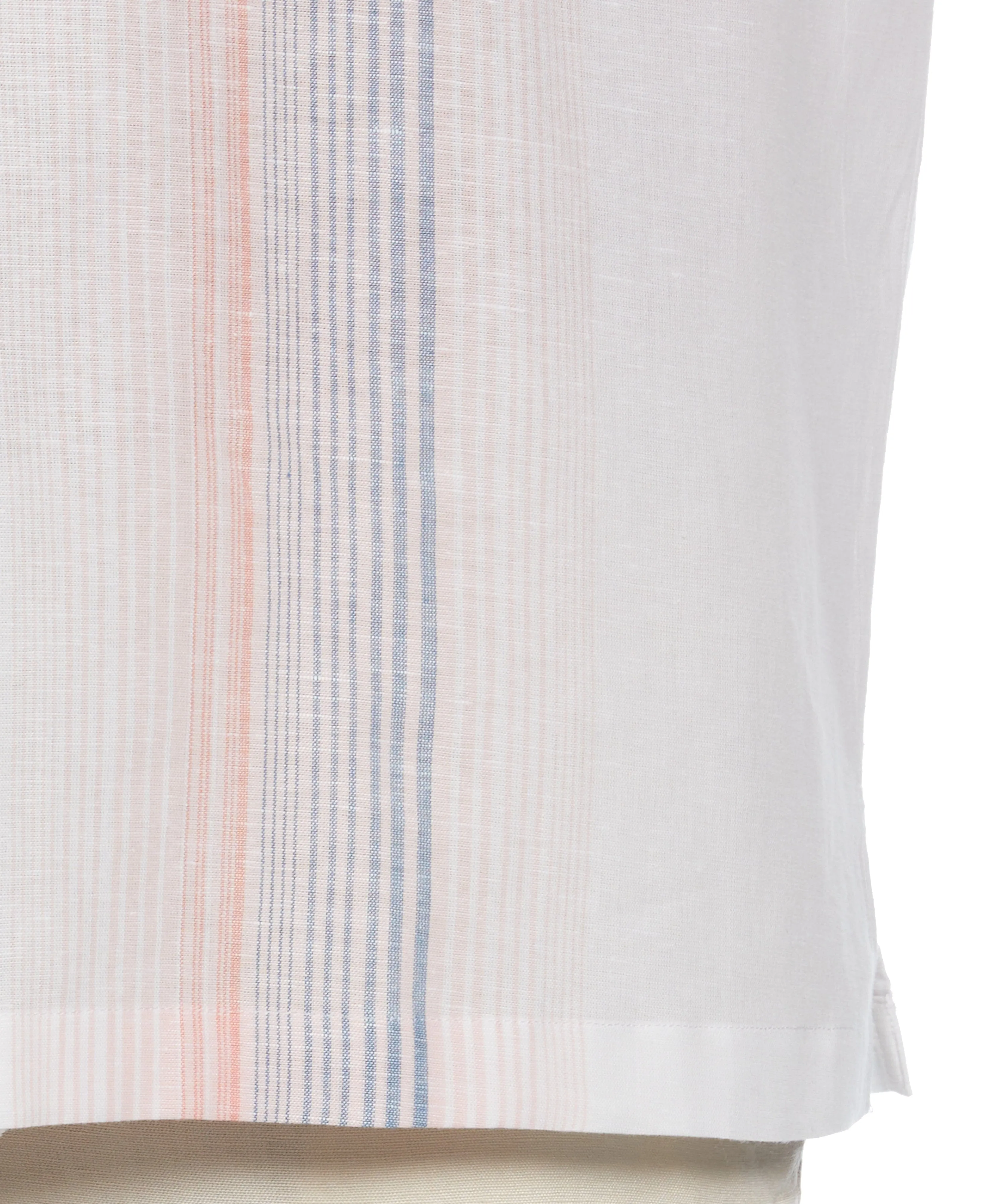 Big & Tall Linen Blend Gradient Stripe Panel Shirt