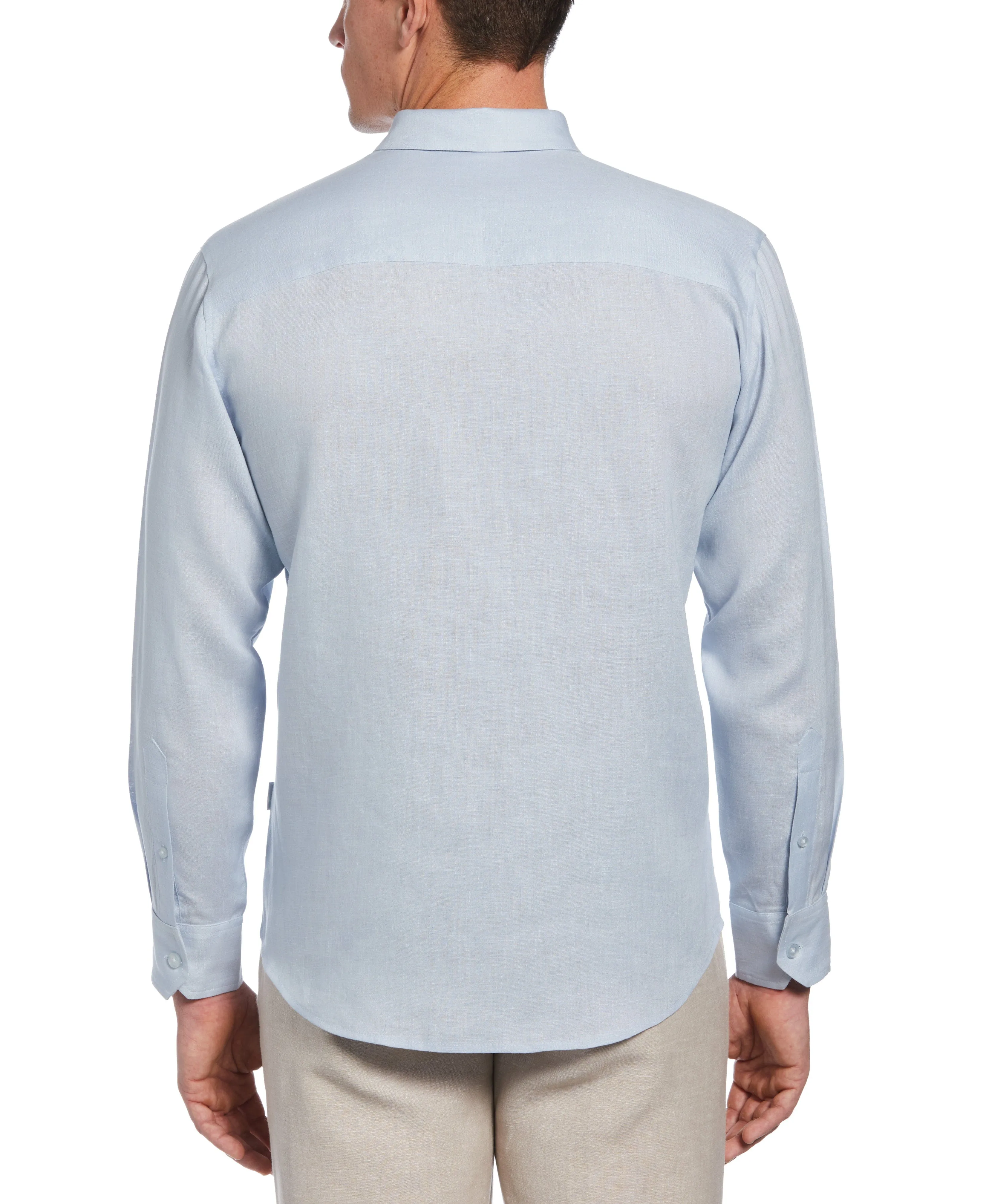 Big & Tall Solid Linen Sport Shirt