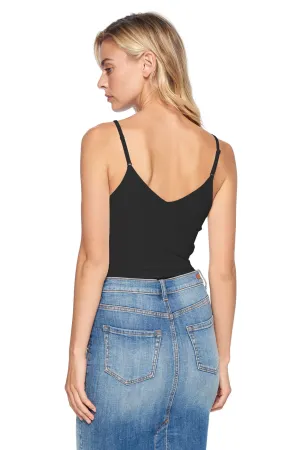 BLACK SPEGHETTI STRAP BODYSUIT