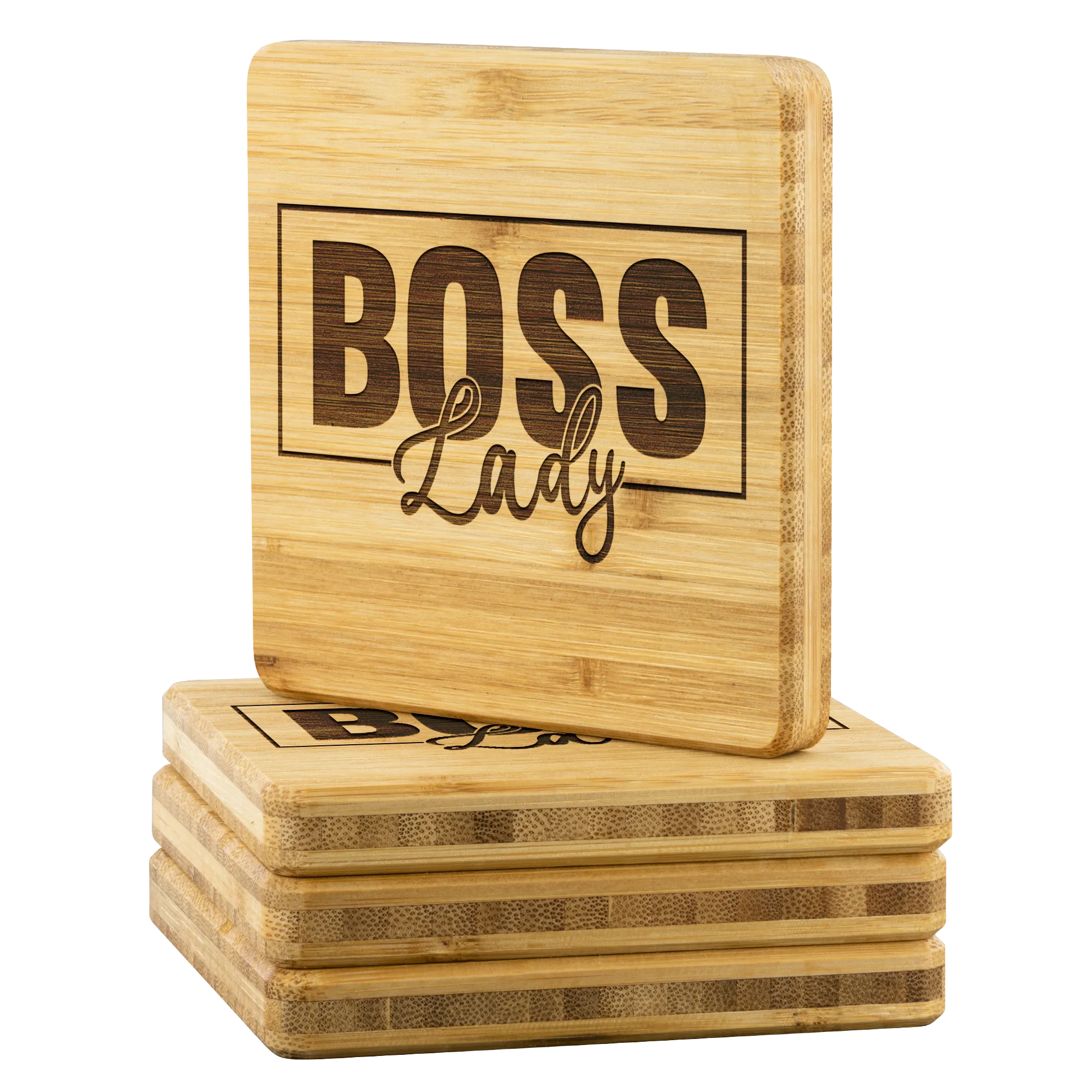 Boss Lady | Bamboo Coasters