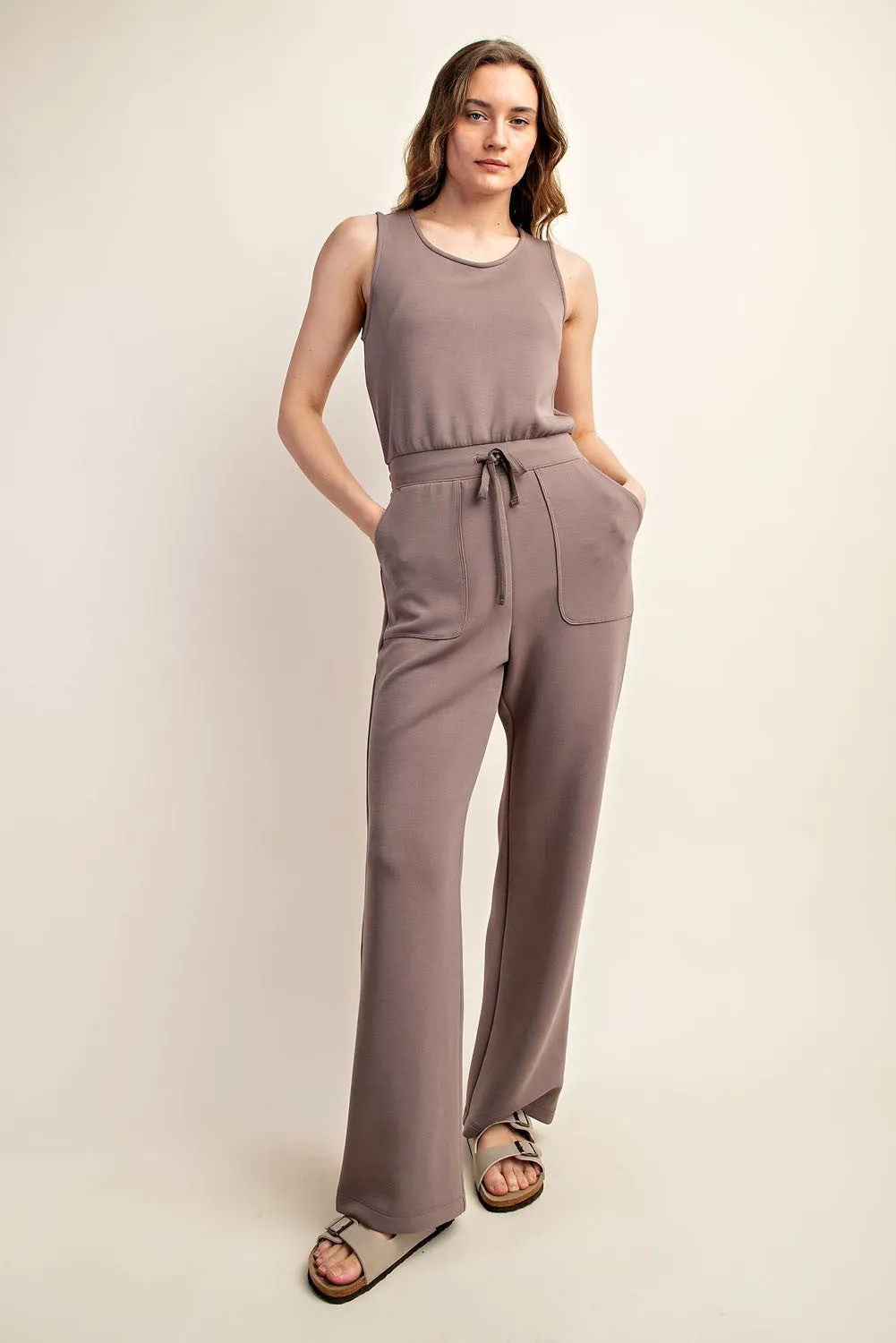 Butter Soft Mocha Luxury Jumpsuit