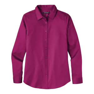 C2119W Ladies Long Sleeve SuperPro React Twill Shirt