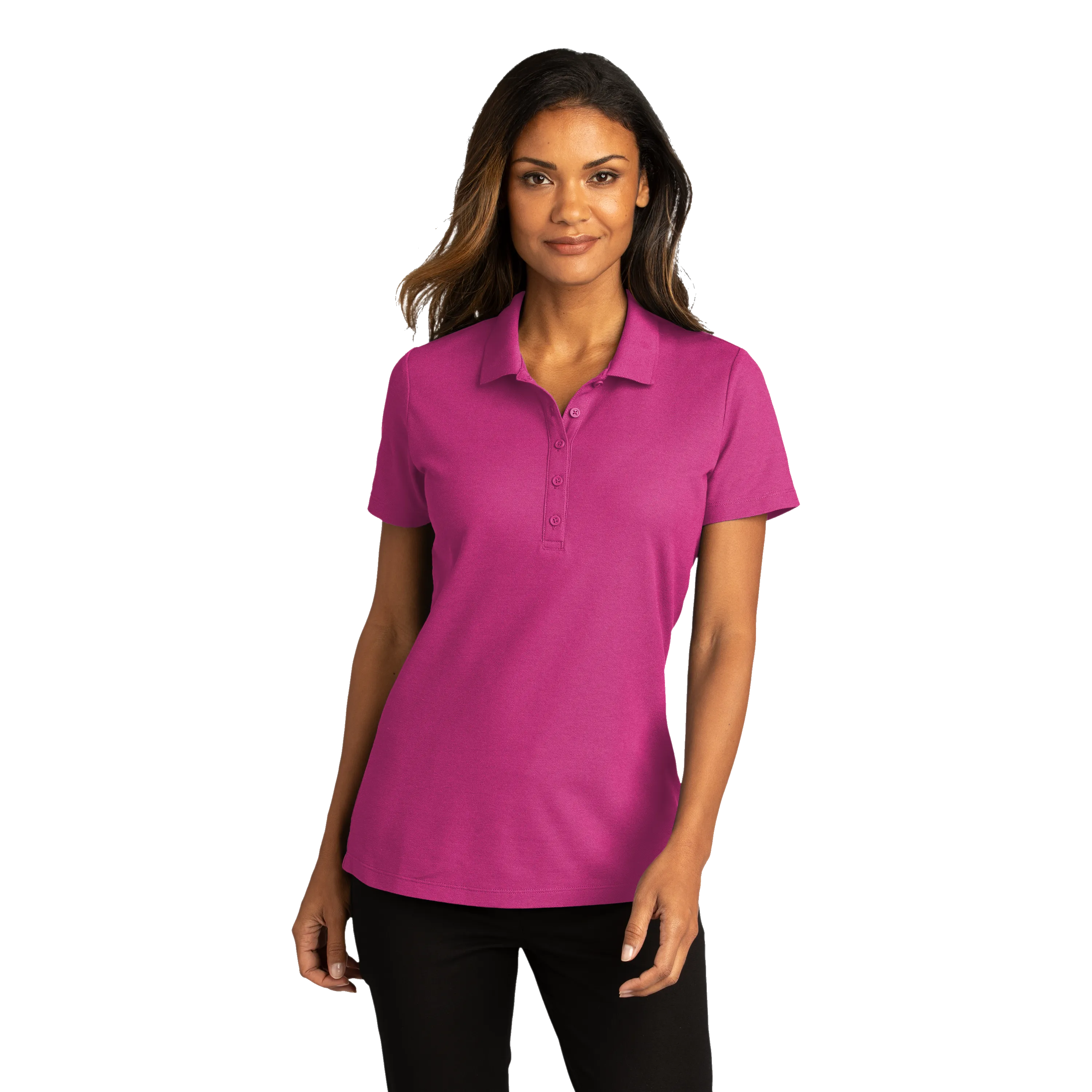 C2121W Ladies Short Sleeve SuperPro React Polo