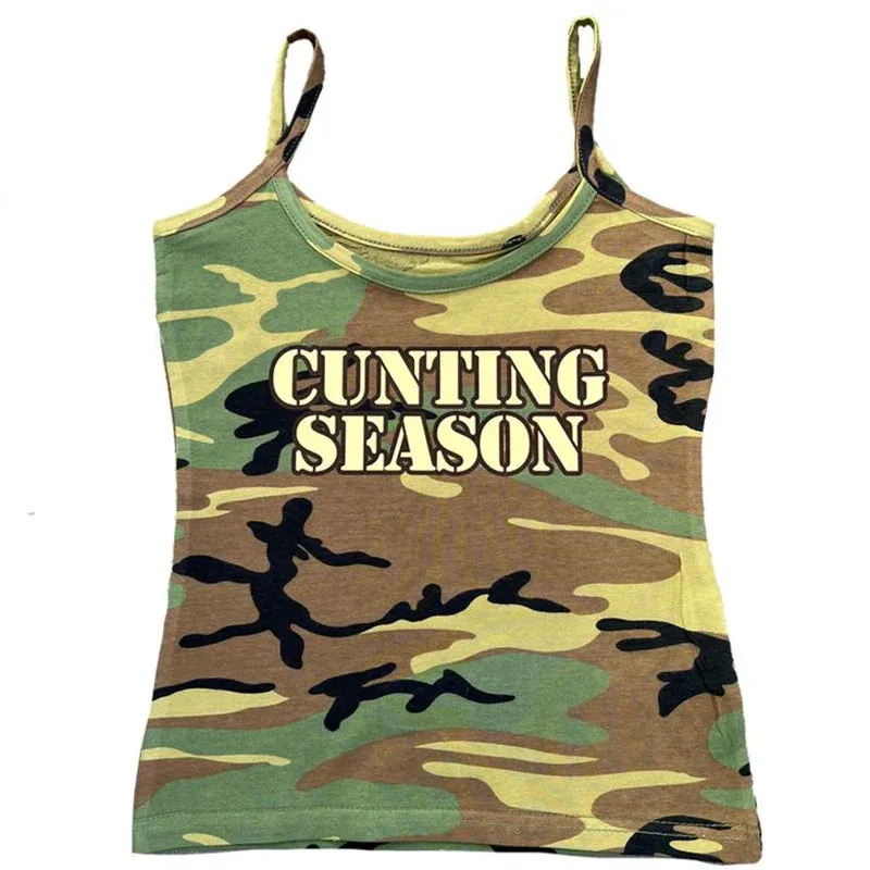 Casual Goth Hot Punk Letter Print Grunge Emo Girl Halter Tops Woman High Street Y2K Sling Sexy Hip Hop Retro Harajuku Slim Rock