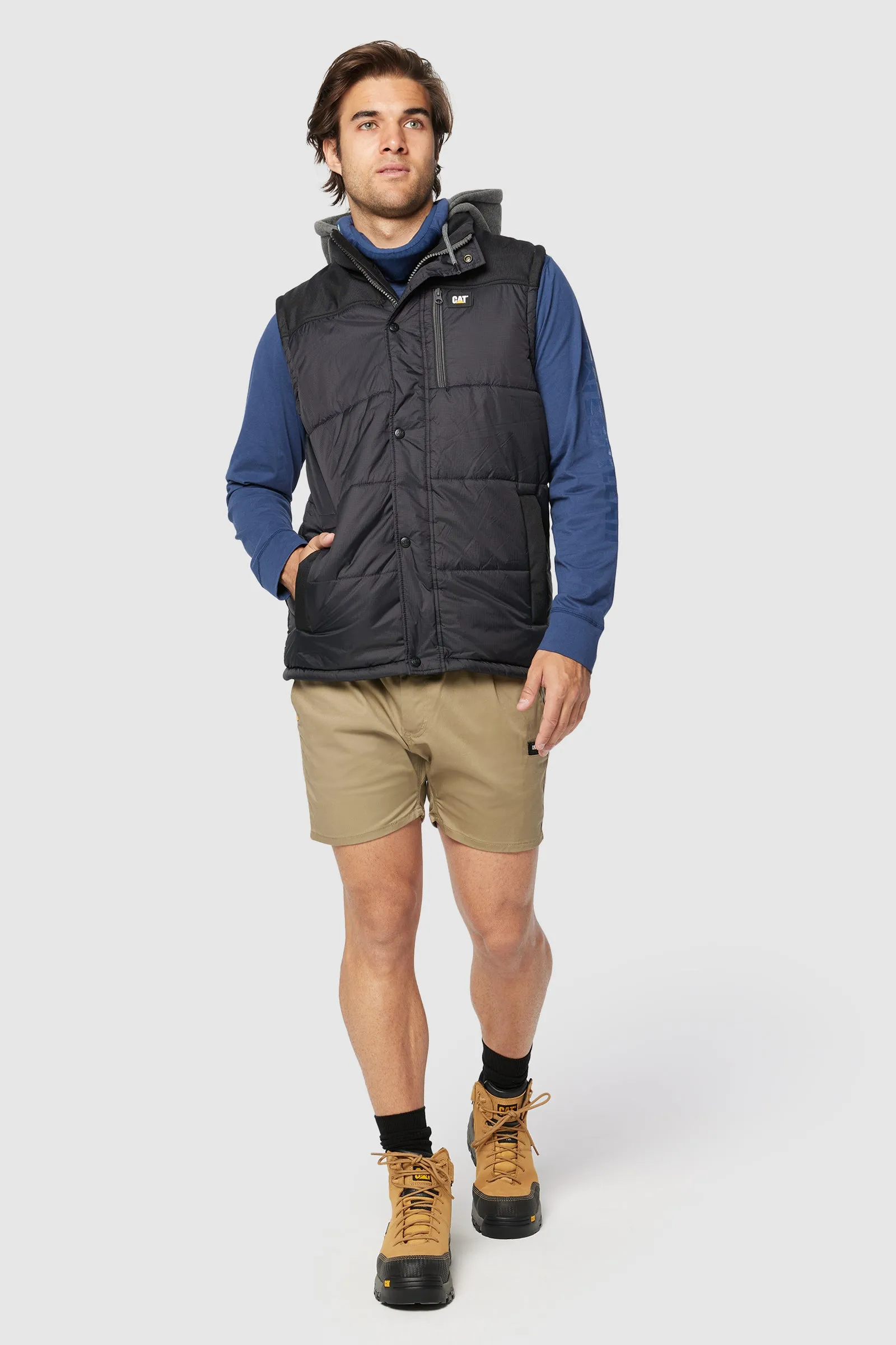 CAT Workwear Hooded Work Vest(1320008)