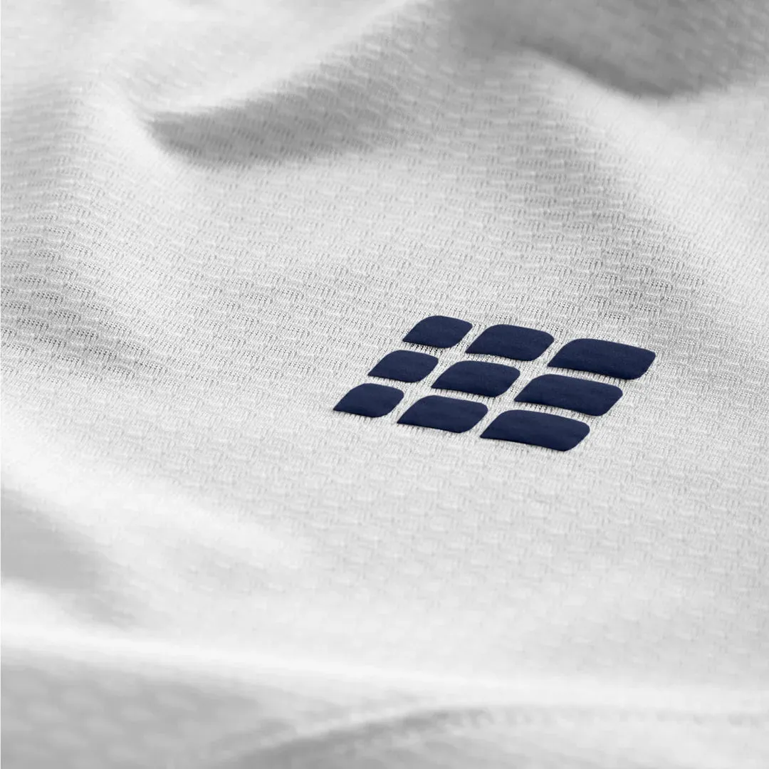CEP | The Run Short Sleeve Shirt | Men's | White Geometric