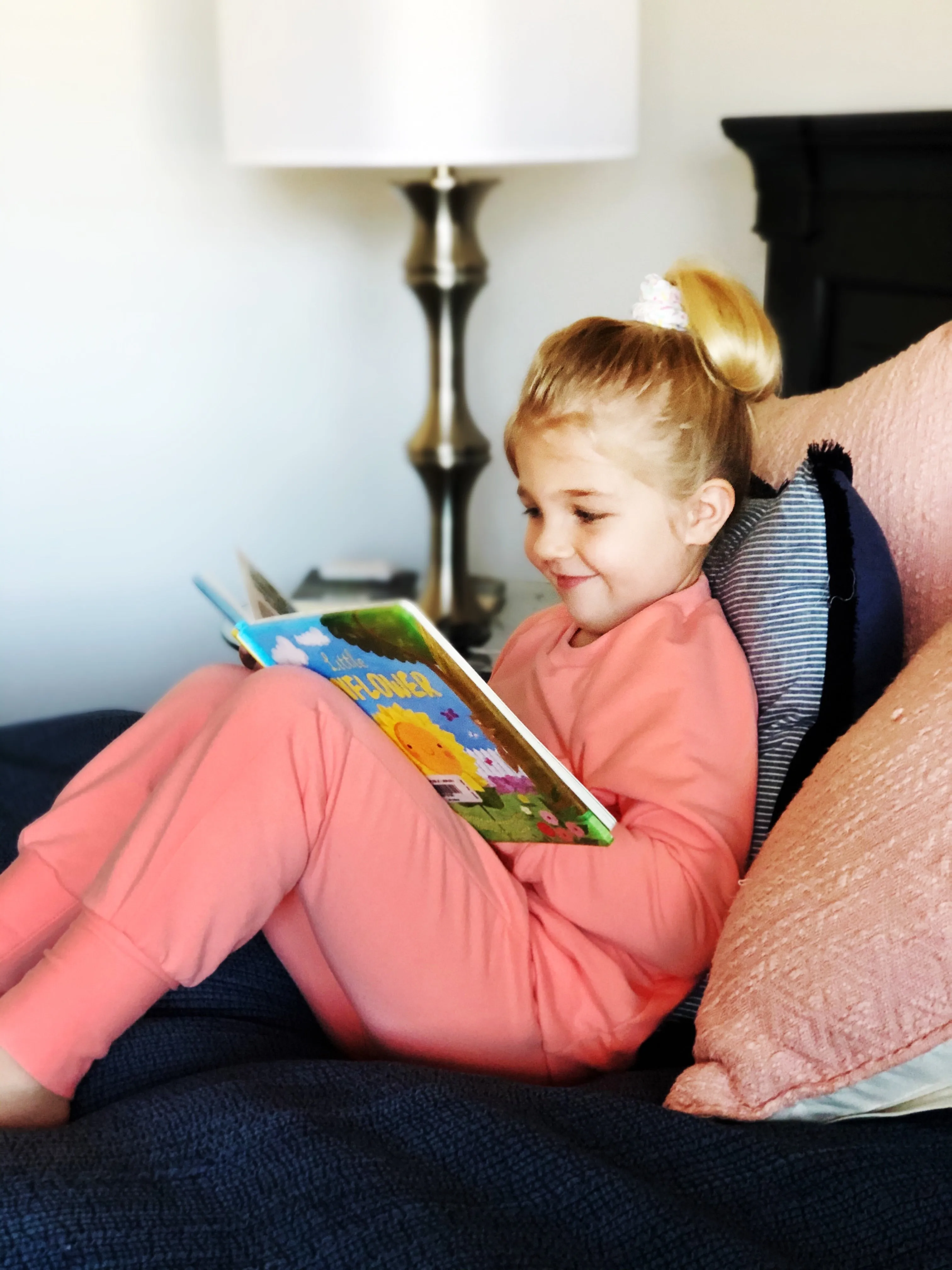 Child Crewneck Bamboo Fleece Top Book Nerd in Two Colours