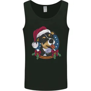 Christmas Doberman Dog Xmas Mens Vest Tank Top