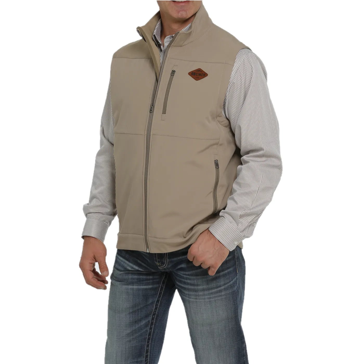 Cinch® Men's Concealed To Carry Khaki Bonded Vest MWV1541007
